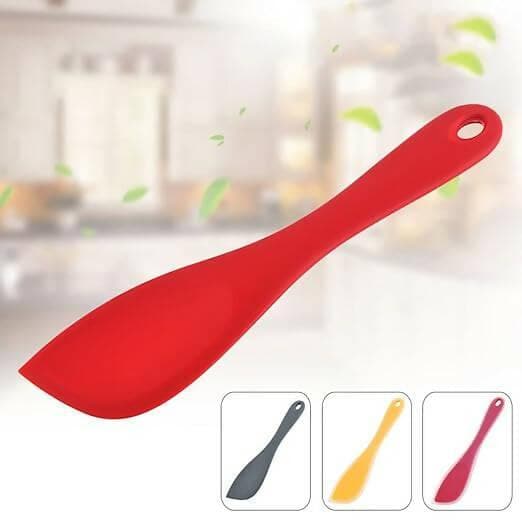 P-plus international silicone spatulas for non-stick cooking (multi colour, pack of 2) - HalfPe