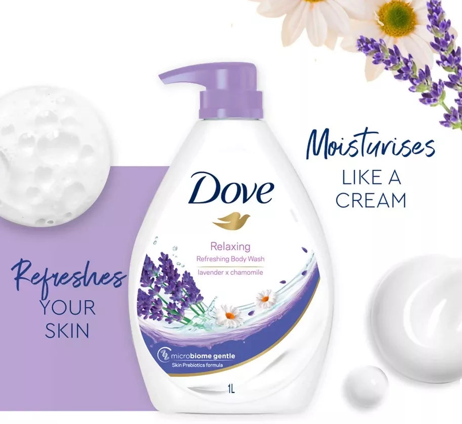 Dove Lavender & Chamomile Relaxing Refreshing Body Wash – 1 L