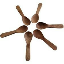 6 Mishri spoons wooden12