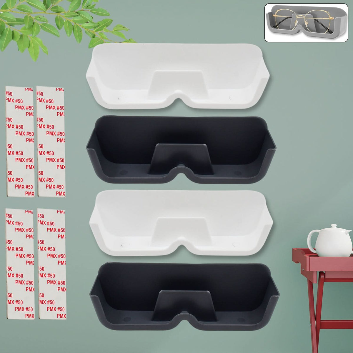 Wall Mounted Sunglasses Holder (4 Pcs Set) HP DD