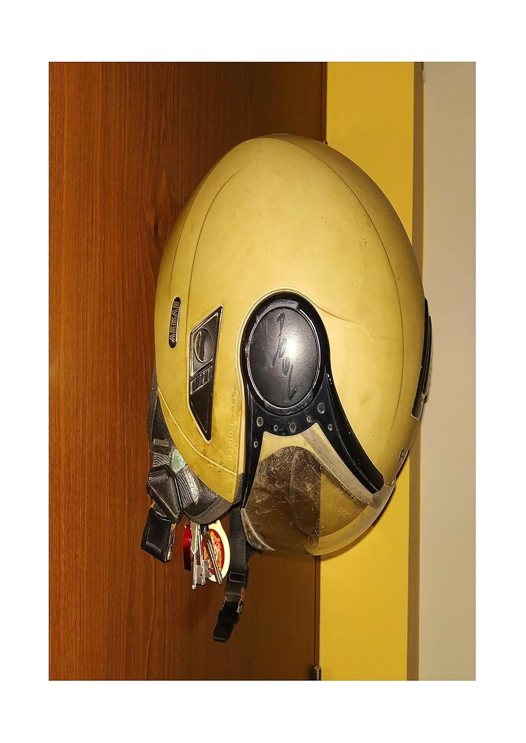 Multi-Purpose Over The Door Helmet Holder for Heavy-Duty No-Drill Door Hook for Bags, Jackets, Caps, Keys & Accessories WiNNY