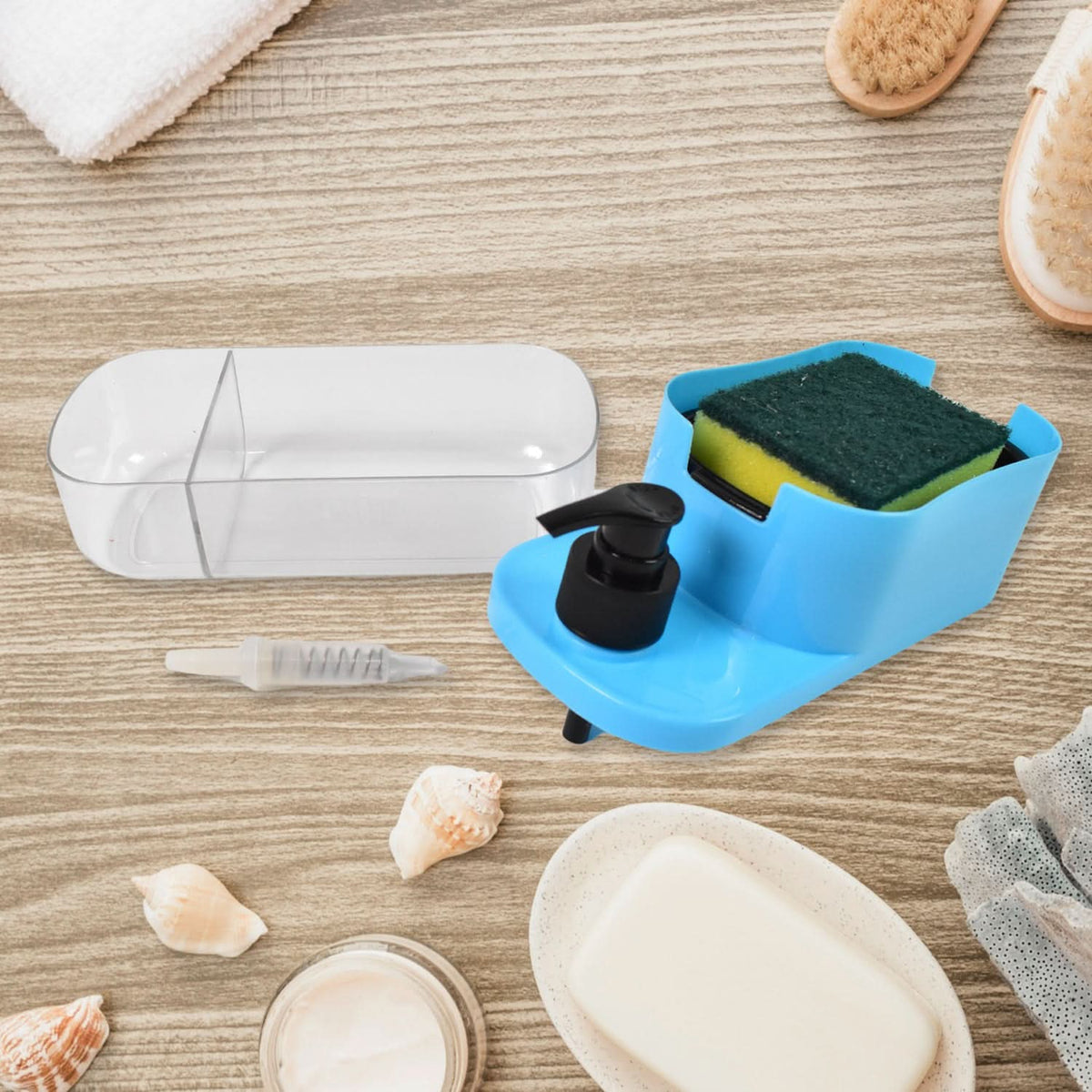 3 In 1 Dishwashing And Handwash Liquid Soap Dispenser (3 In 1 Dispenser) HP DD