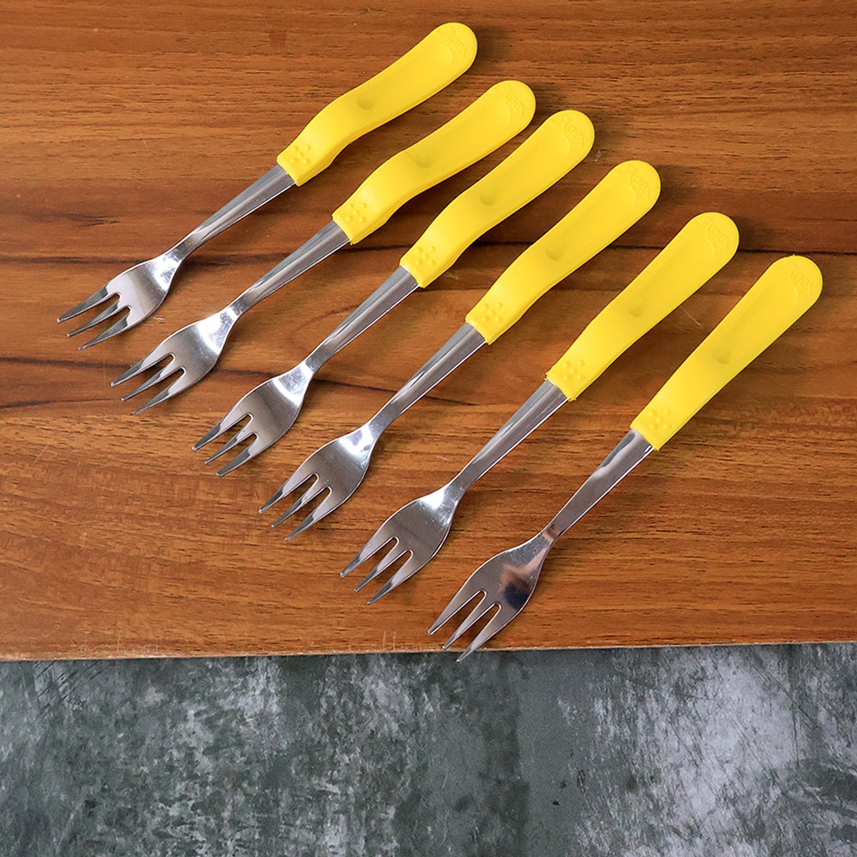 Supermom Premium Stainless Steel Big Fork (6 Pc  Set) HP DD