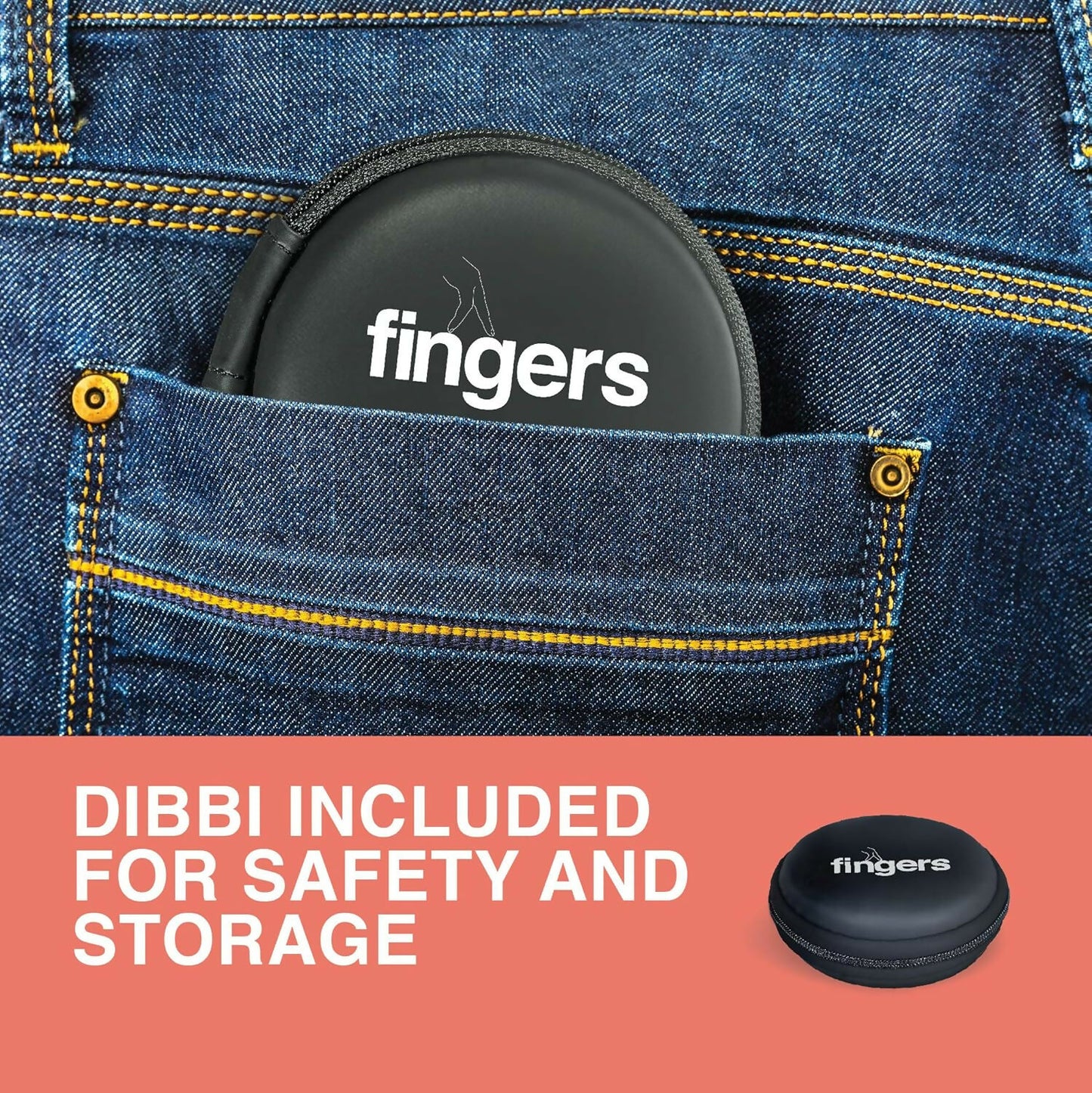 FINGERS SoundBoomerang Wired Earphones with Mic (Ink Black + Gold)