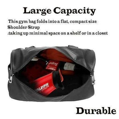 Gym Duffel Bag for Fitnes Sports and Travel (Black, Kit Bag) - HalfPe