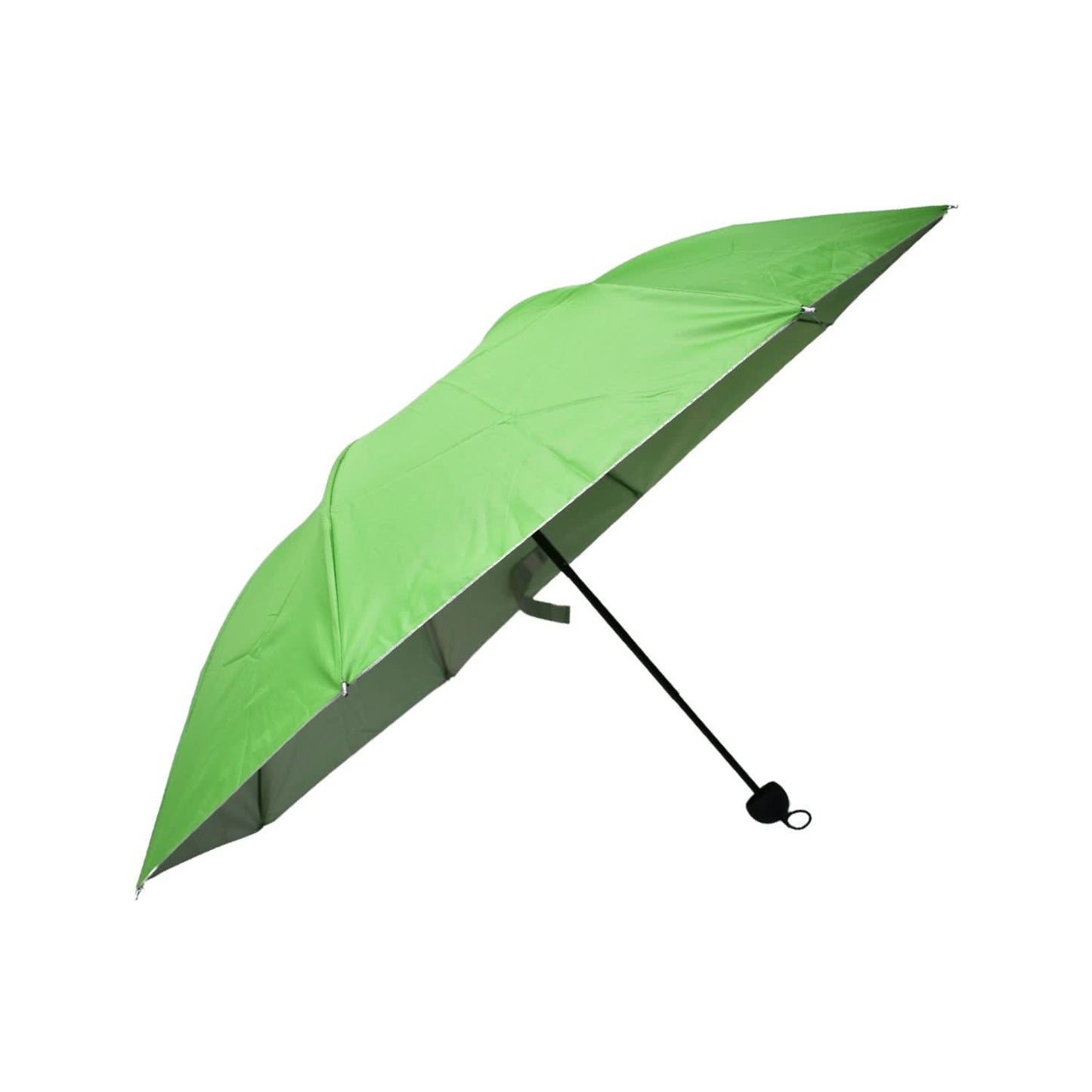 Portable 3-Fold Umbrella Solid UV Protection & Rain Shield for Men & Women