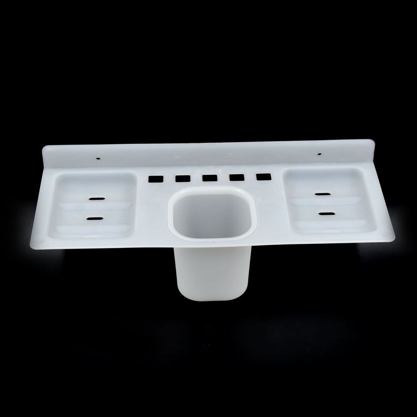 4-in-1 Plastic Soap Dish with Tray – Multi-Layer Soap Holder for Bathroom & Kitchen Use