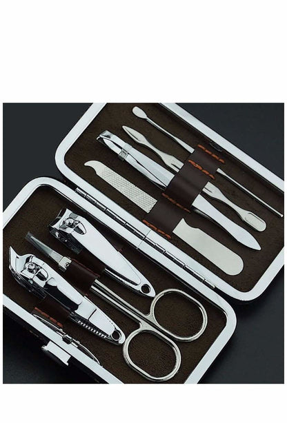 7-in-1 Stainless Steel Manicure Set – Professional Grooming Kit for Nails & Skin Care