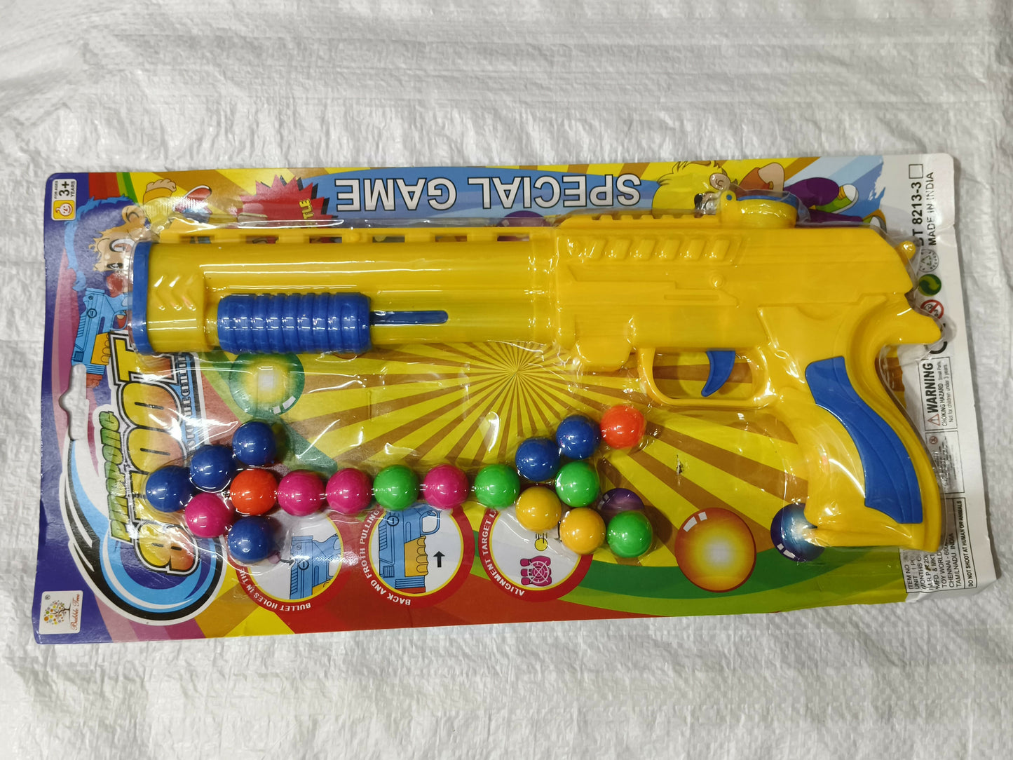 Multicolored Toy Ball Gun Set for Kids (muliti-colour)