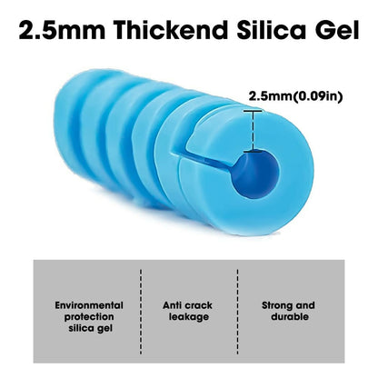 Elastic Spiral Wire Protectors Multi-Color Cable Guard for Chargers, Data Cables & Gadgets