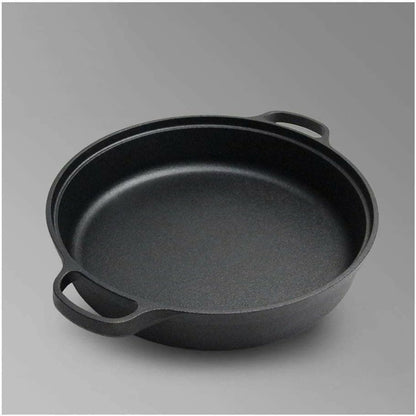 Frying Pan Cast Iron Round Saucepan with Handles - HalfPe