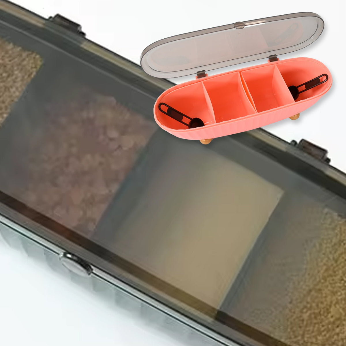 Spice Bottle Spice Jar Durable Spice Seasoning Box Jar Food Grade Spoon Seasoning Case For Kitchen  Dry Fruit Tray (1 Pc) HP DD