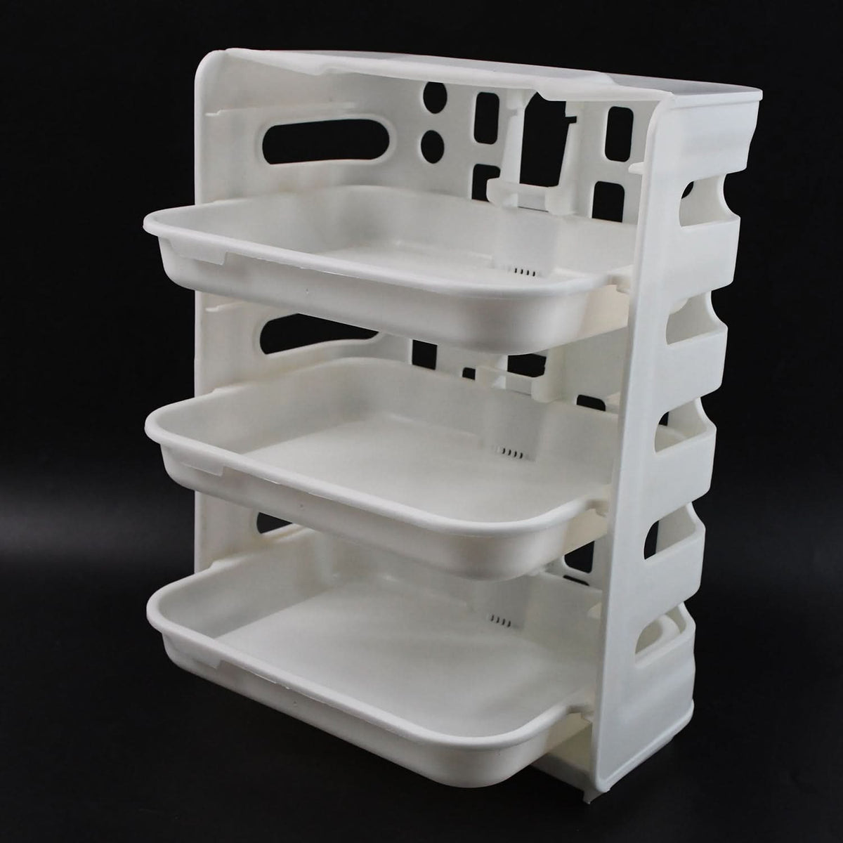 Plastic 3 Layer Wall-mounted Food Organizer Rack (1 Set) HP DD