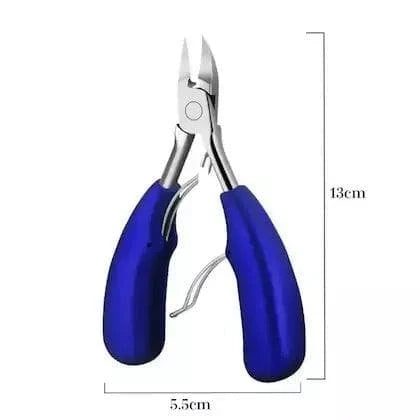 Mens Toenail Clippers for Large Big Thick Nail (Bule and Silver) - HalfPe