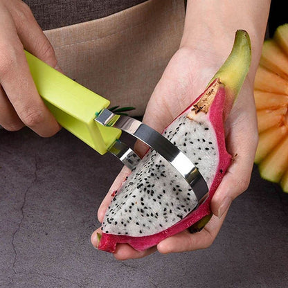 4-in-1 Stainless Steel Melon Baller & Fruit Scoop – Dual-Sided Tool for Scooping, Seeding & Shaping