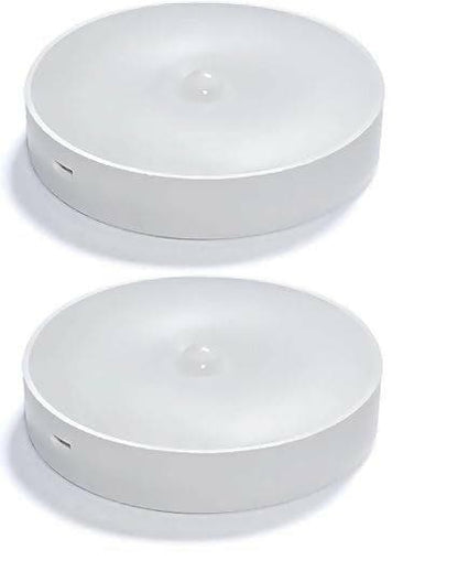 Nightlight Motion Sensor Lamp USB Rechargeable Energy Mounted Body Induction Lamp (Pack of 2) - HalfPe