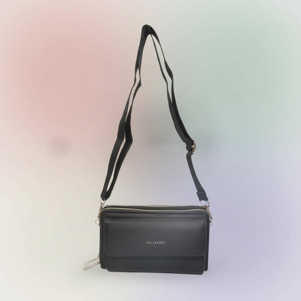 Stylish Sling Bag for Girls & Women - Black SUPER