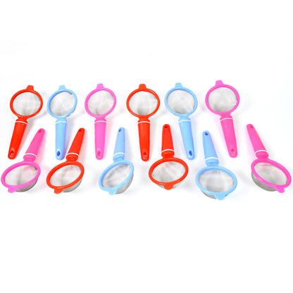 Plastic Multipurpose Tea and Coffee Strainer Kitchen Plastic Strainer Sieve / Chai Chalni / Tea chalni / Juicer Chalani (Pack of 12 Pcs)