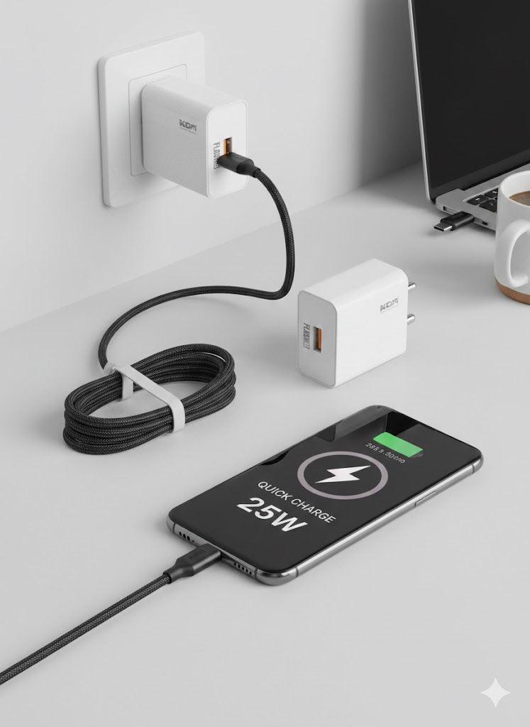 KDM FLASH25 Multi-Port Fast Charger (KM-CH380)