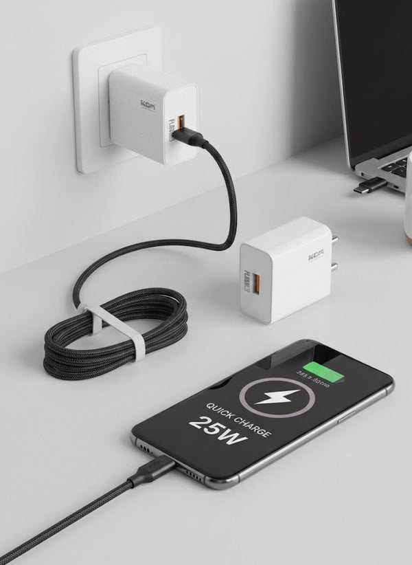 KDM FLASH25 Multi-Port Fast Charger (KM-CH380)