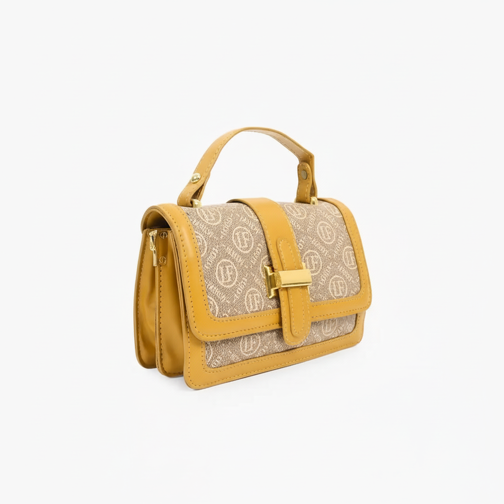 Elegance - Trendy Premium PU Printed Sling Bag for Women & Girls( Brown ) SUPER