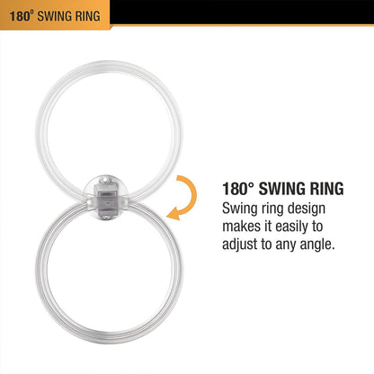 Unbreakable Abs Round Towel Ring Wall Mounted Stand  Holder (1 Pc)