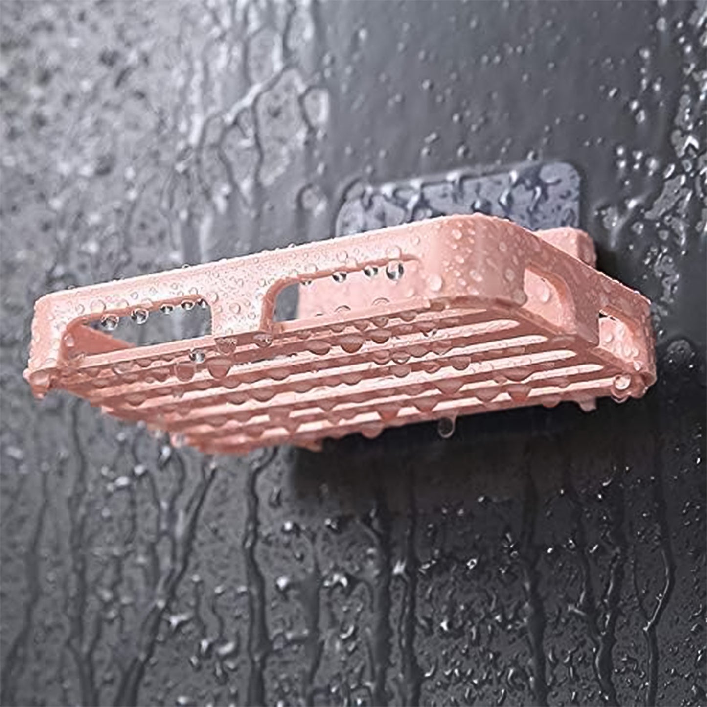 Self Adhesive Rectangular Soap Dish Holder (1 Pc)