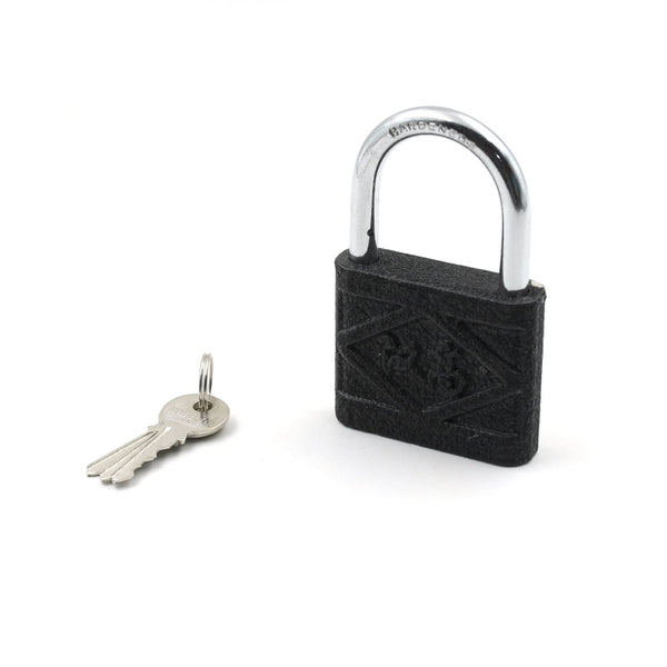 Black Iron Door Lock Rustproof Padlock for Home, Shed & Gate