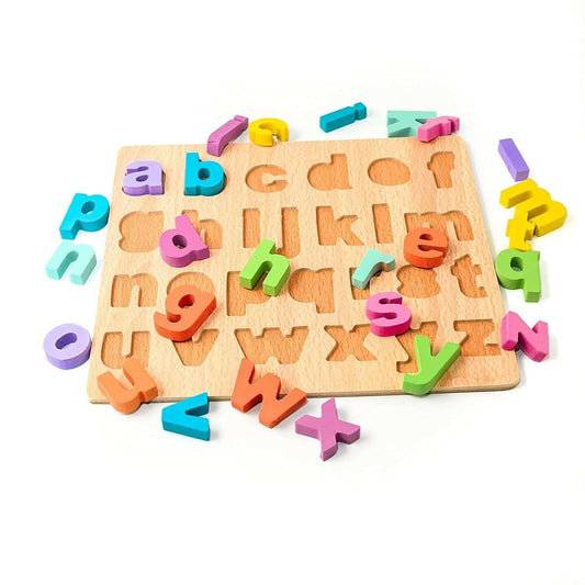 Humming Bird Toys Wooden Edaucational Learning Alphabet Board for Kids Wooden Spelling Puzzle for Kids - HalfPe