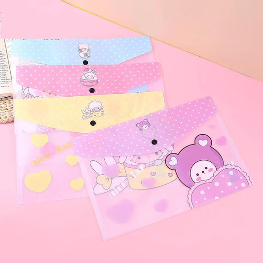 Cute Envelope Animals Accordion Folder File For Kids(pack of 4) - HalfPe