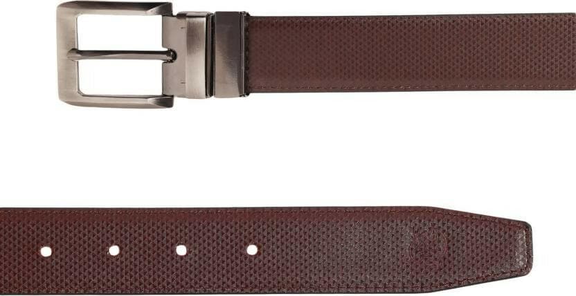 ZEVORA Men Casual, Evening, Formal, Party Brown Genuine Leather Reversible Belt - HalfPe