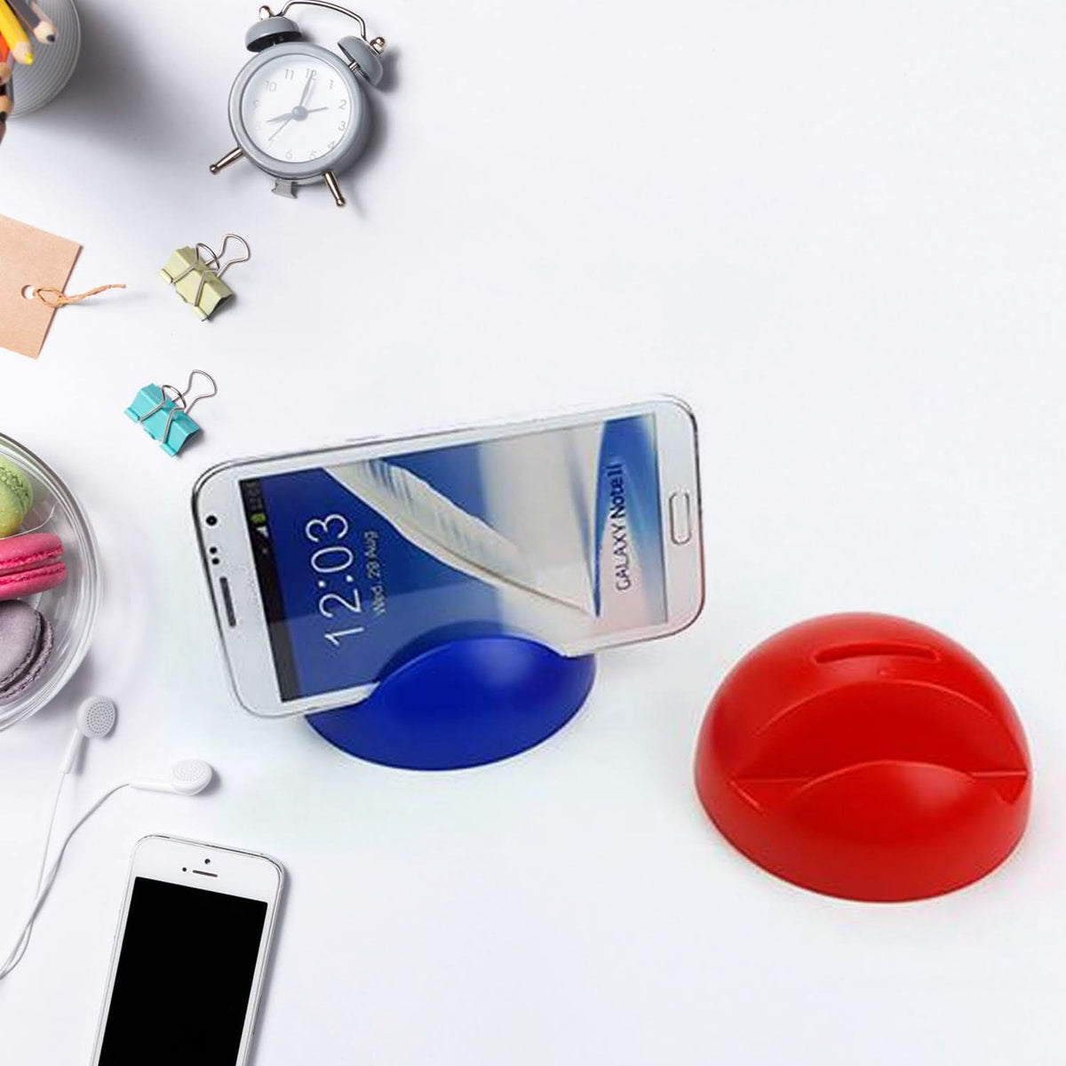 2in1 Abs Plastic Phone Holder Phone Stand With Coin Bank (1 Pc) HP DD