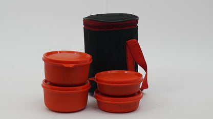 Nick 4 Lunch Box (600ml*2, 400ml,300ml With Bag) - HalfPe