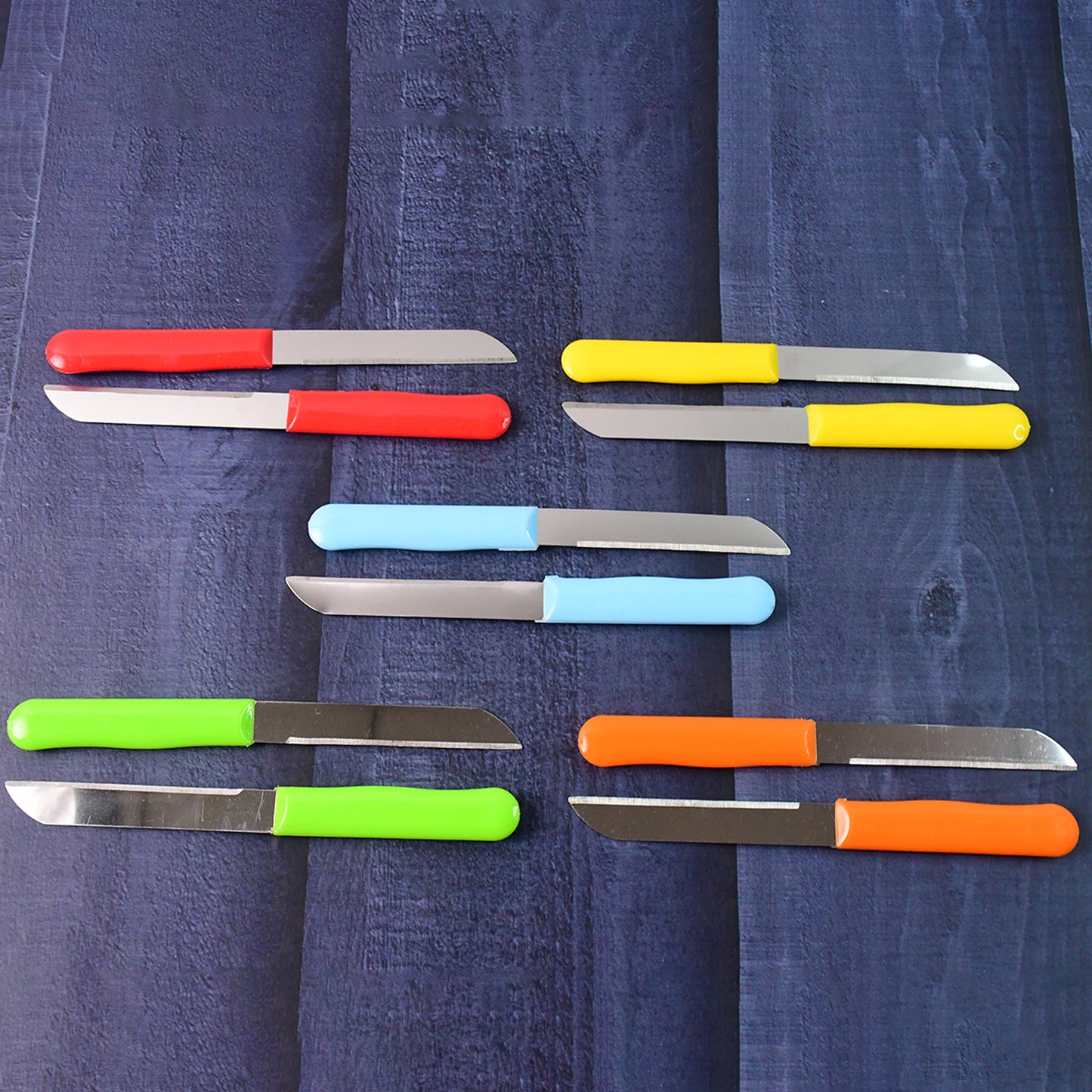 Premium Quality Stainless Steel Handle Plain Knife (10 Pc  1 Set)