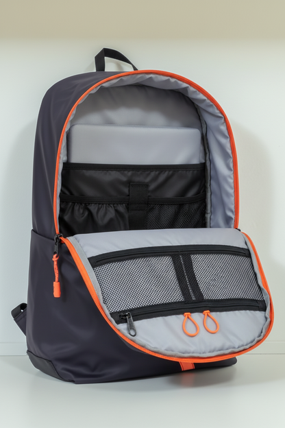 15 L Solid Casual Backpack for Unisex( Black ) SUPER