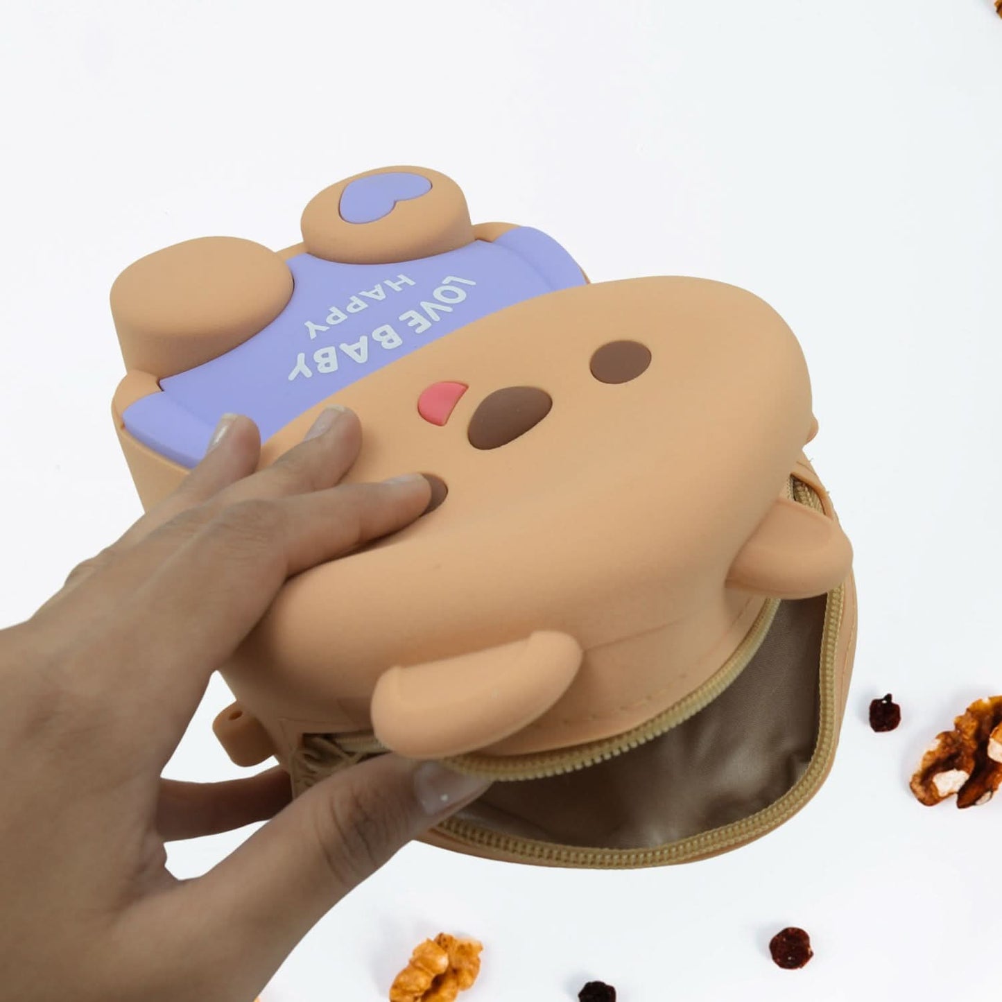 Mini Silicone Cartoon Girls Backpack – Cute Shoulder Bag & Purse (1 Pc)