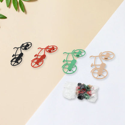 Bicycle Key Holder Wall Hook – Plastic, Decorative (Pack of 4)