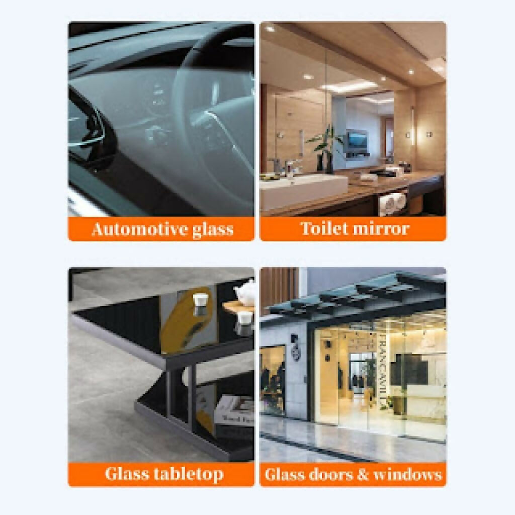 Anti-Fog Glass Cleaner Spray 450ml - Oil Film Remover & Dust Repellent for Car & Home Glass