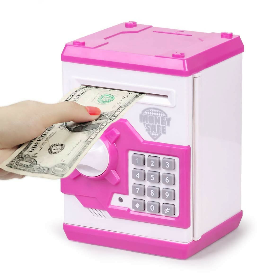 New Generation Savings Bank3 for kids(pink & white) Hayagreeva Enterprises
