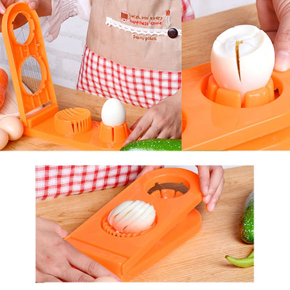 2-in-1 Egg Cutter with Stainless Steel Wire Easy Slicing Tool