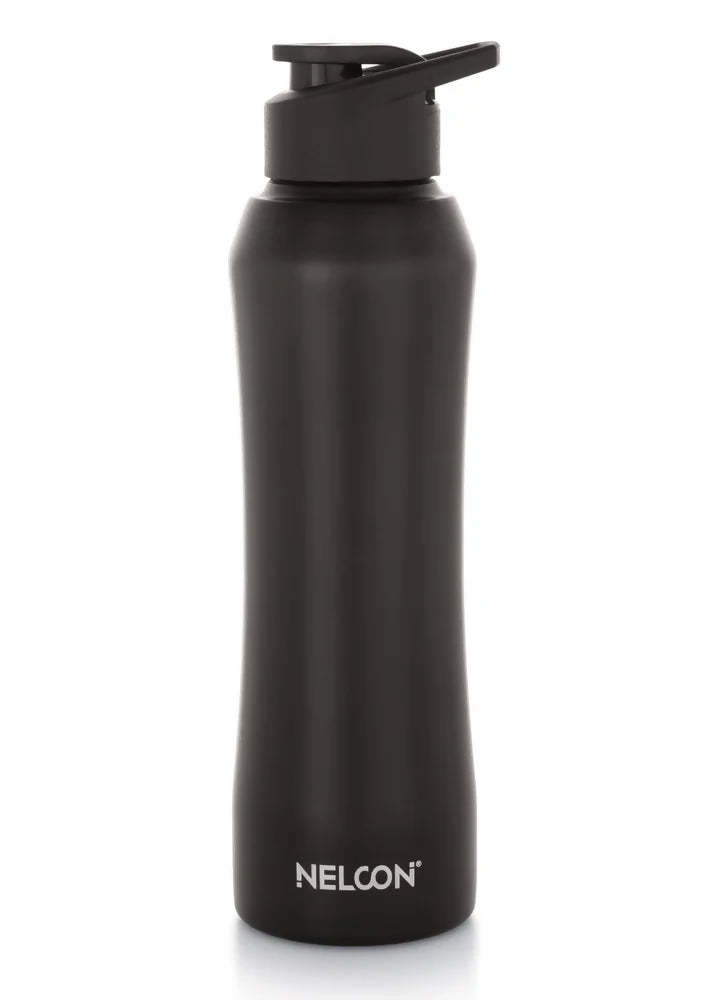 Nelcon Stainless Steel Water Bottle 1000 ml – Leak-Proof, Durable, Matte Finish, Reusable Drinking Bottle
