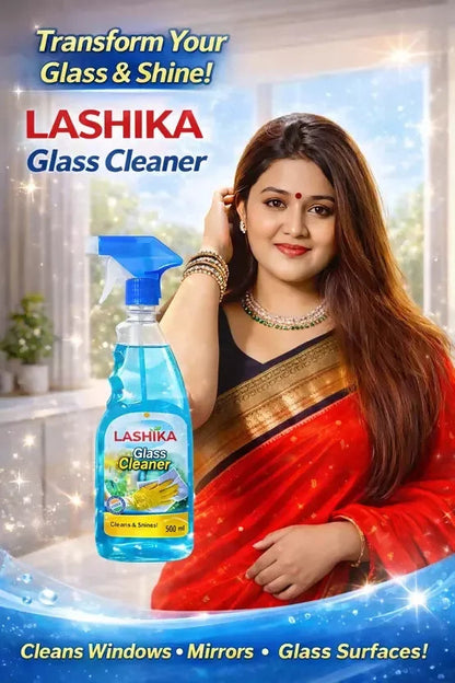 Lashika Glass Cleaner – Streak-Free Shine with Brightening Action (500 ml) Mahathi Enterprises