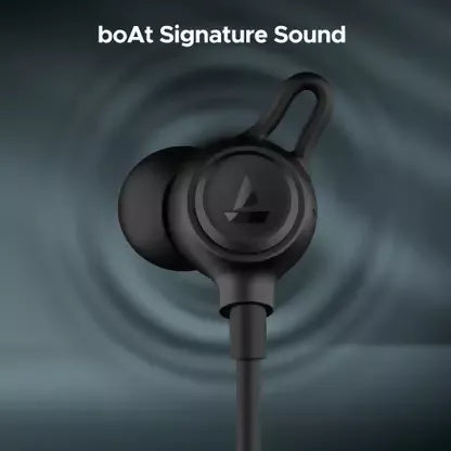 boAt Rockerz 109 with Dual Pairing, 40 HRS Playback & ASAP Charge Bluetooth (Active Black, In the Ear)