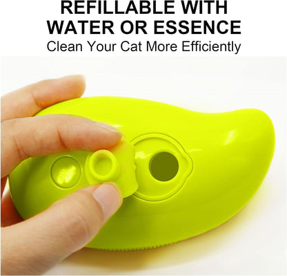 3-in-1 Steam Cat Brush – Self-Cleaning Grooming & Massage Tool