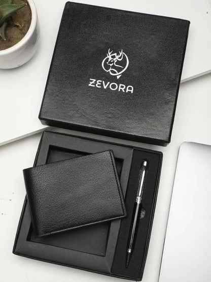 ZEVORA Travel Genuine Leather Wallet (3 Card Slots) - HalfPe