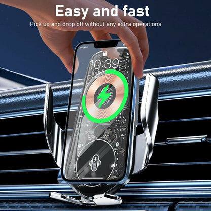 Wk-WP-U205 Transparent Car Wireless Charger (Black)