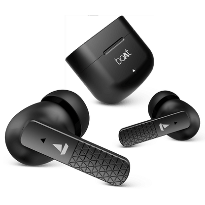 BoAt Airdopes 91 Wireless Earbuds with 45 Hours Playback, BEAST™ Mode, ASAP™ Charge, Dual Mics with ENx™ Technology - HalfPe