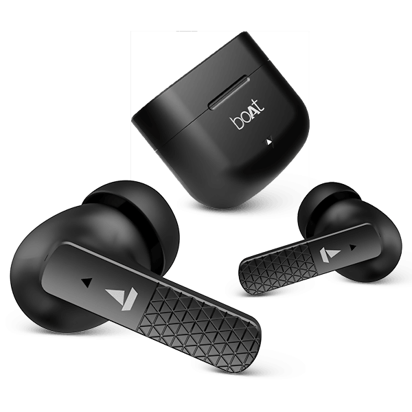 BoAt Airdopes 91 Wireless Earbuds with 45 Hours Playback, BEAST™ Mode, ASAP™ Charge, Dual Mics with ENx™ Technology - HalfPe