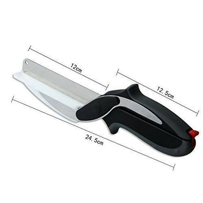 Multispace Lever Cutter 2 in 1 Kitchen Knife with Spring Action - Cleaver Cutter