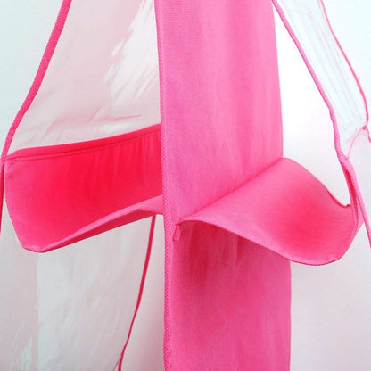 Clear 6-Pocket Hanging Handbag Organizer – Space-Saving Purse & Shelf Storage (1 Pc)